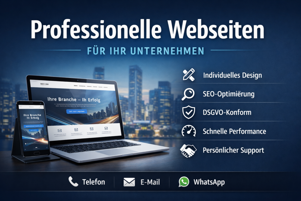 Homepage erstellen für Kleinunternehmer in Nürnberg | FMA Design